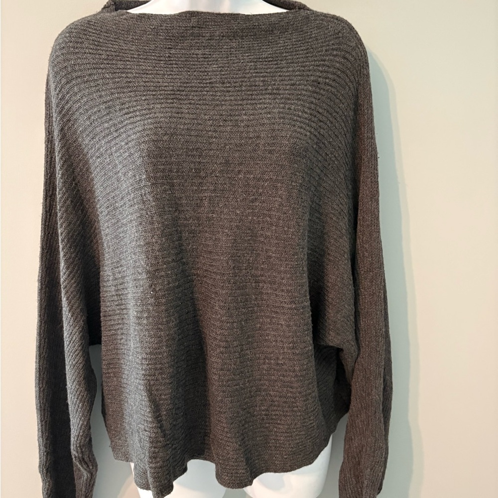 Leith Charcoal Cowl Neck Sweater